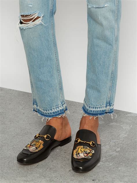 mens gucci backless loafers|men's gucci loafers outlet.